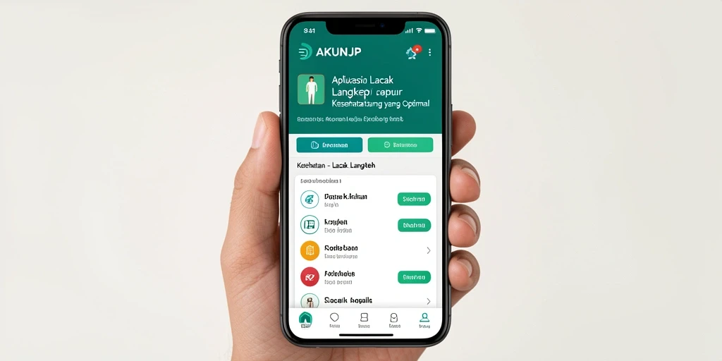 Tampilan antarmuka AKUNJP yang intuitif dan informatif.