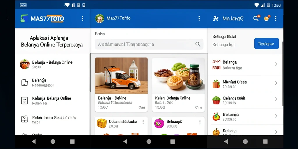 Antarmuka aplikasi MAS77TOTO yang intuitif dan mudah digunakan.