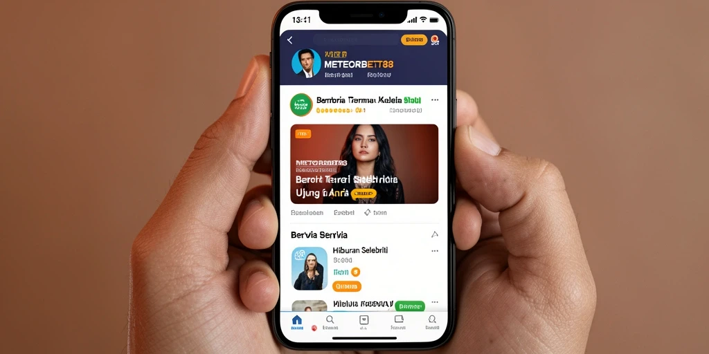 Tampilan antarmuka METEORBET88 yang informatif dan menarik.