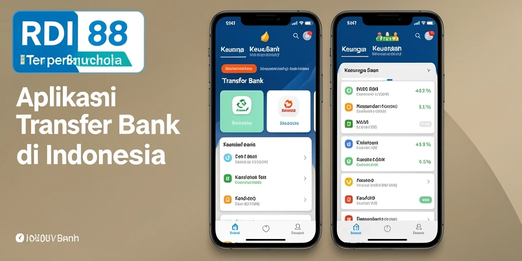 Tampilan antarmuka RDI88 yang sederhana dan fungsional untuk transfer bank.