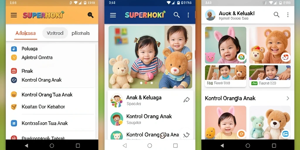 Antarmuka pengguna SUPERHOKI yang sederhana dan intuitif.