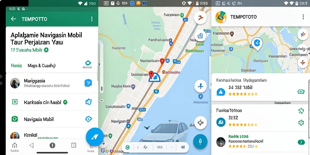 Tampilan antarmuka TEMPOTOTO yang memudahkan navigasi mobil.